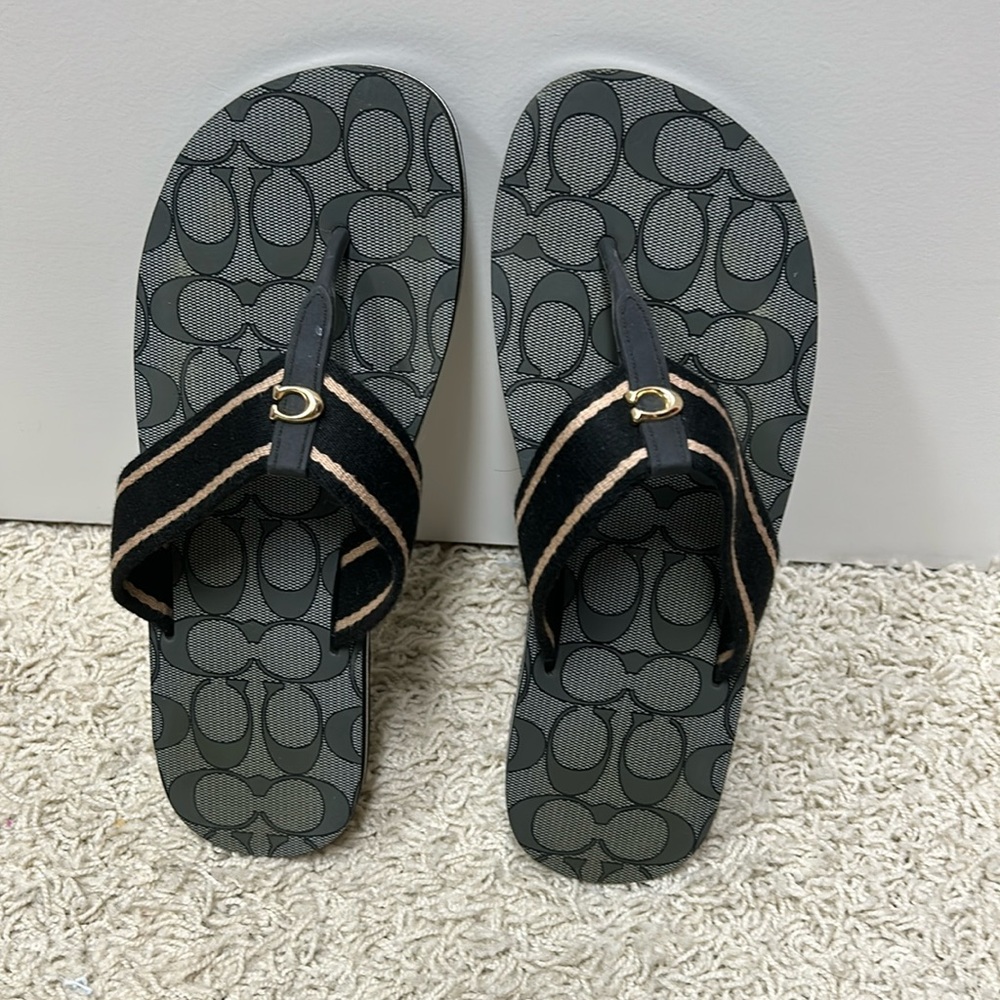 Coach flip flops